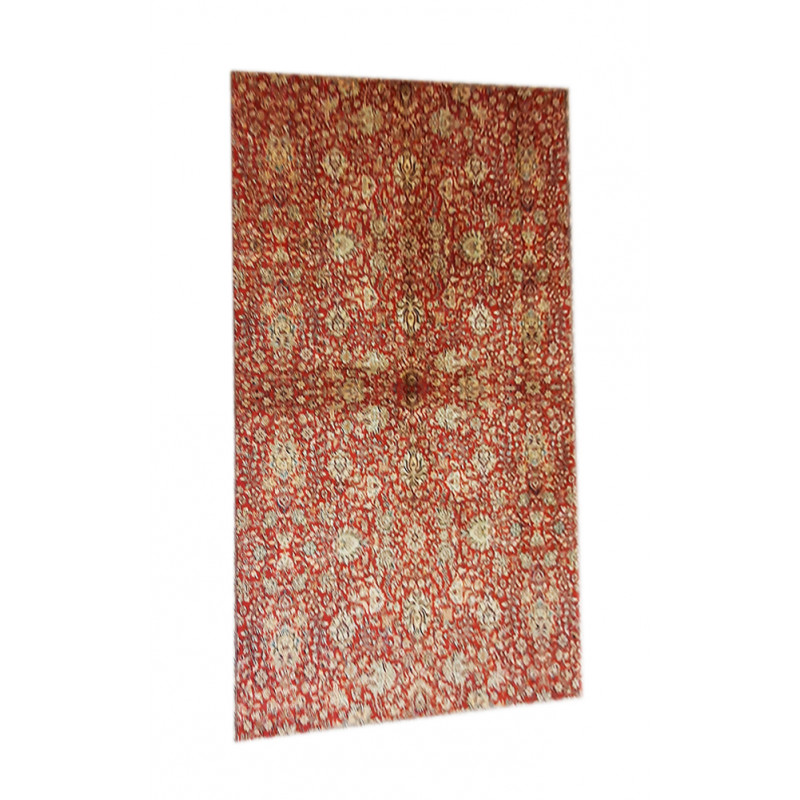 Kashmir Carpet Hand-knotted Silk x Cotton Size 7ftx10ft