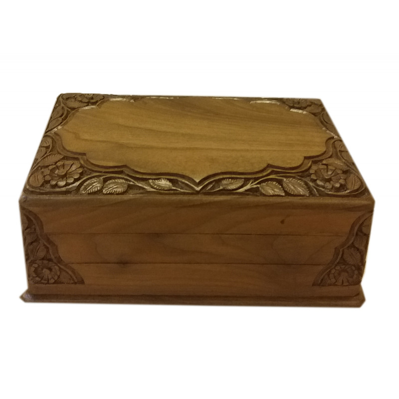 Walnut Wood Handcrafted Carved Box