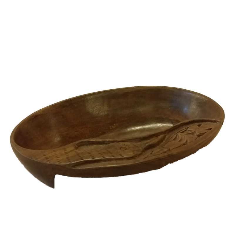 Walnut Wood Handcrafted Carved Bowl