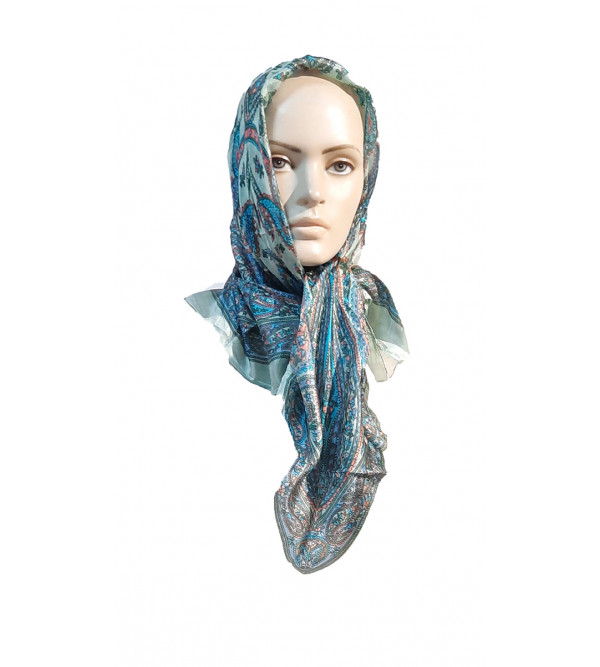 PRINTED SCARF 40X40 INCH PURE SILK