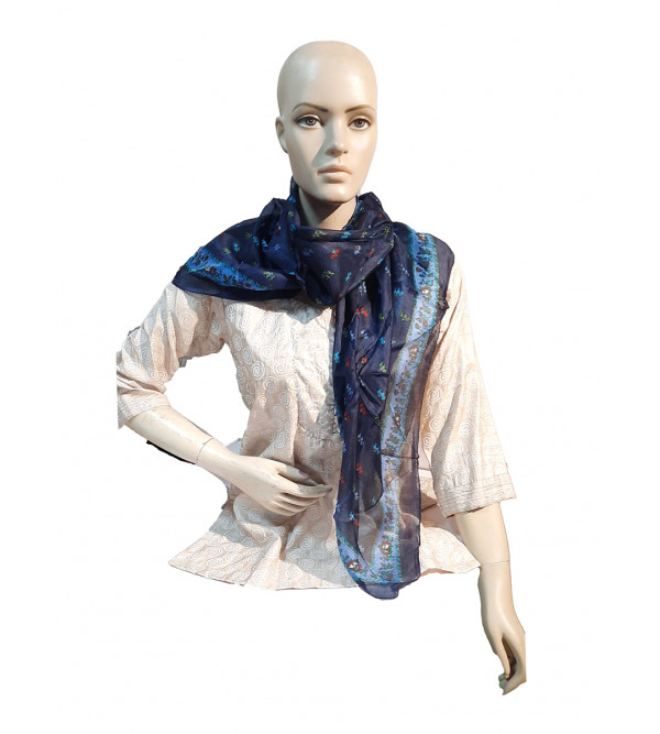 PRINTED SCARF 40X40 INCH PURE SILK