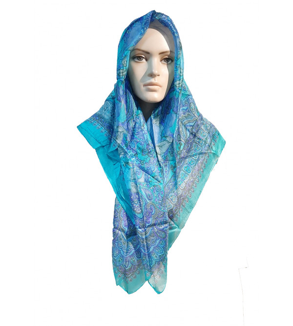 PRINTED SCARF 40X40 INCH PURE SILK