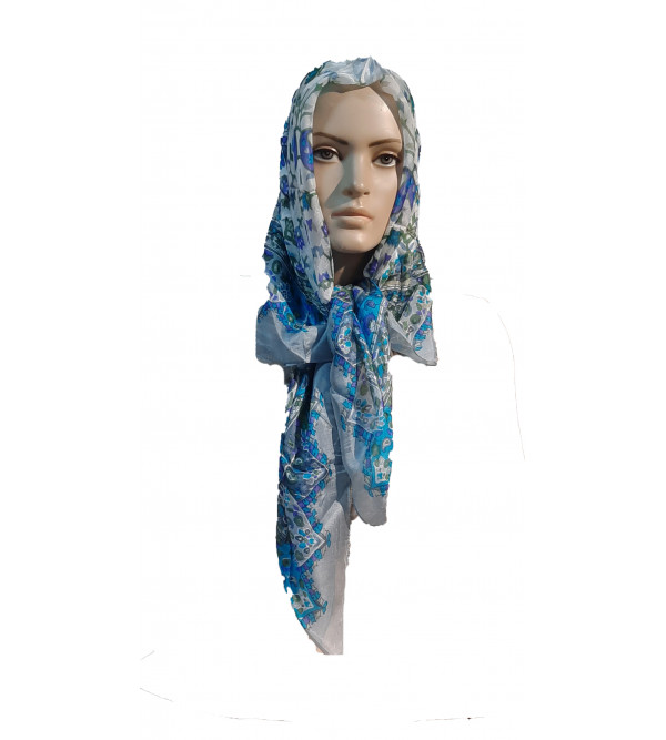 PRINTED SCARF 40X40 INCH PURE SILK