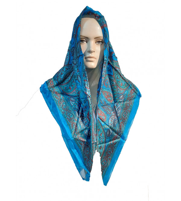 PRINTED SCARF 40X40 INCH PURE SILK