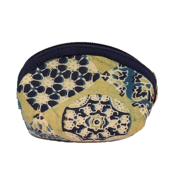 CCIC Round Cotton Printed Coin Purse Size 2x2 Inch