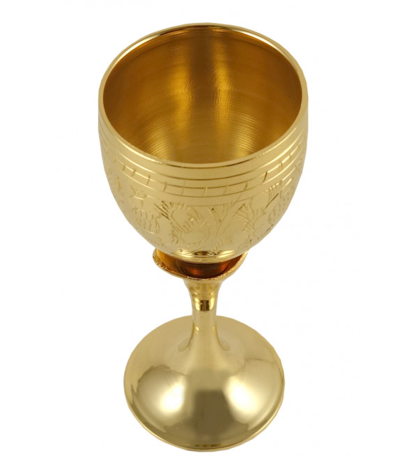 6PC TEQUILA SET SMALL GOBLET SET GOLD PLATED