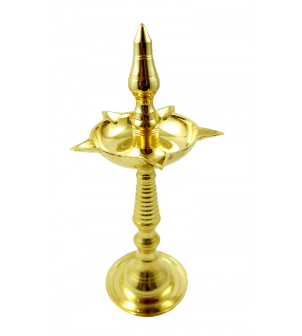 Handicraft Oil Lamps Brass Plain  14 Inch
