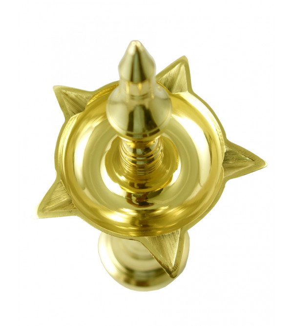 Handicraft Oil Lamps Brass Plain 9 Inch