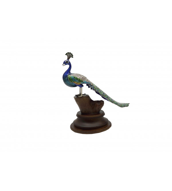 COPPER ENAMELED BIRD