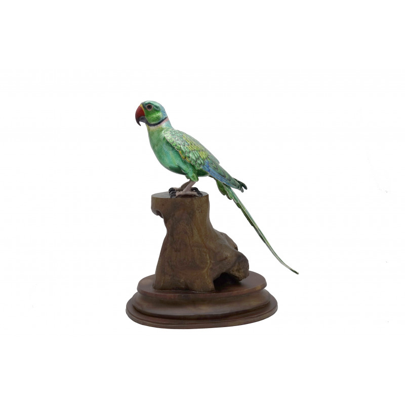 COPPER ENAMELED BIRD