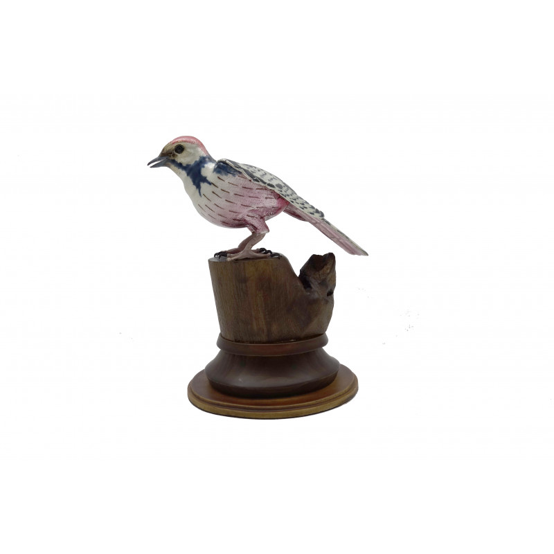 COPPER ENAMELED BIRD