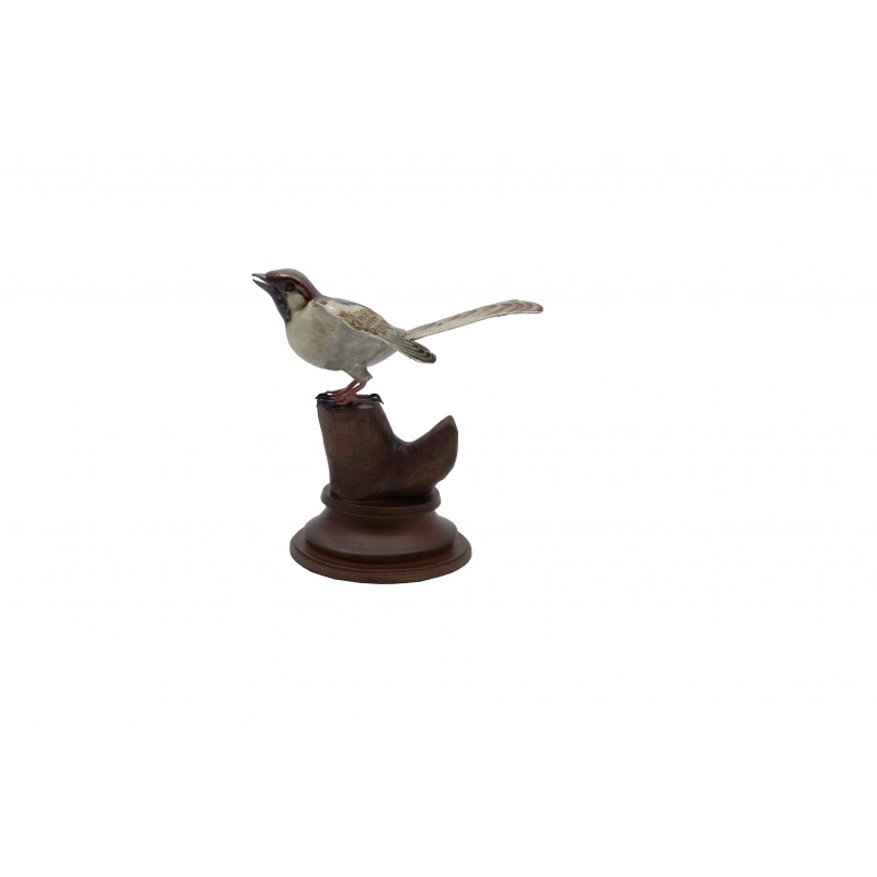 COPPER ENAMELED BIRD