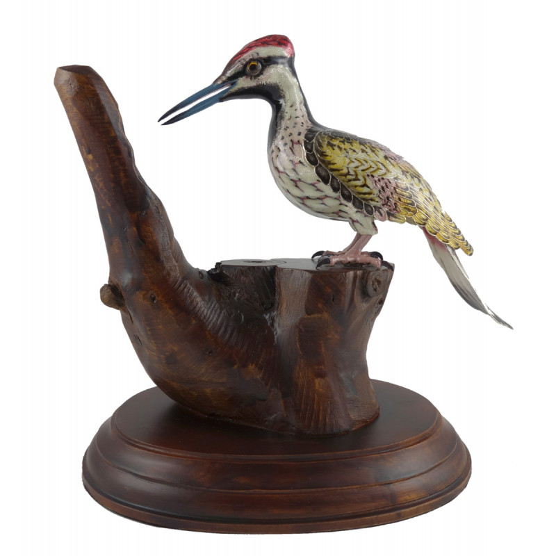 COPPER ENAMELED BIRD FLAMEBACK