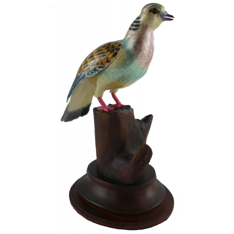 COPPER ENAMELED BIRD DOVE