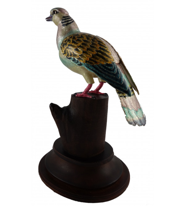 COPPER ENAMELED BIRD DOVE