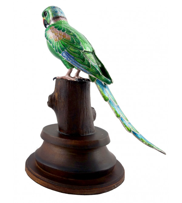 COPPER ENAMELED BIRD PARROT