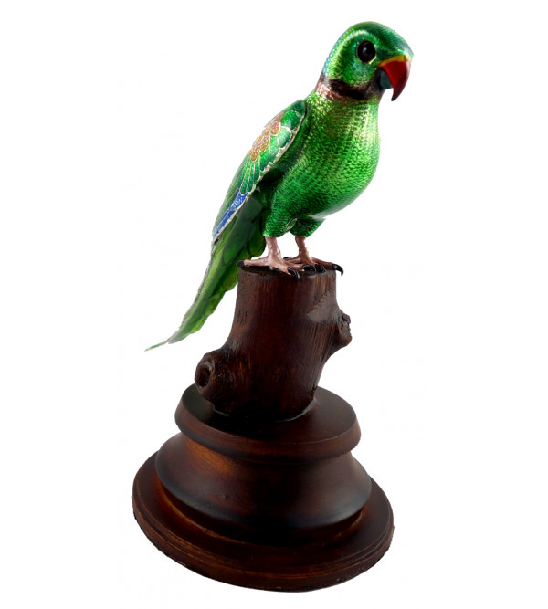 COPPER ENAMELED BIRD PARROT