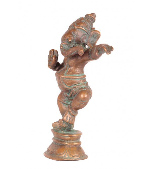 Bronze  Dancing Ganesh 3.5 Inch