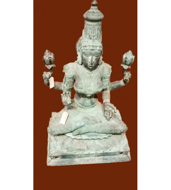 Laxmi Handcrafted In Bronze Size 35 Inches