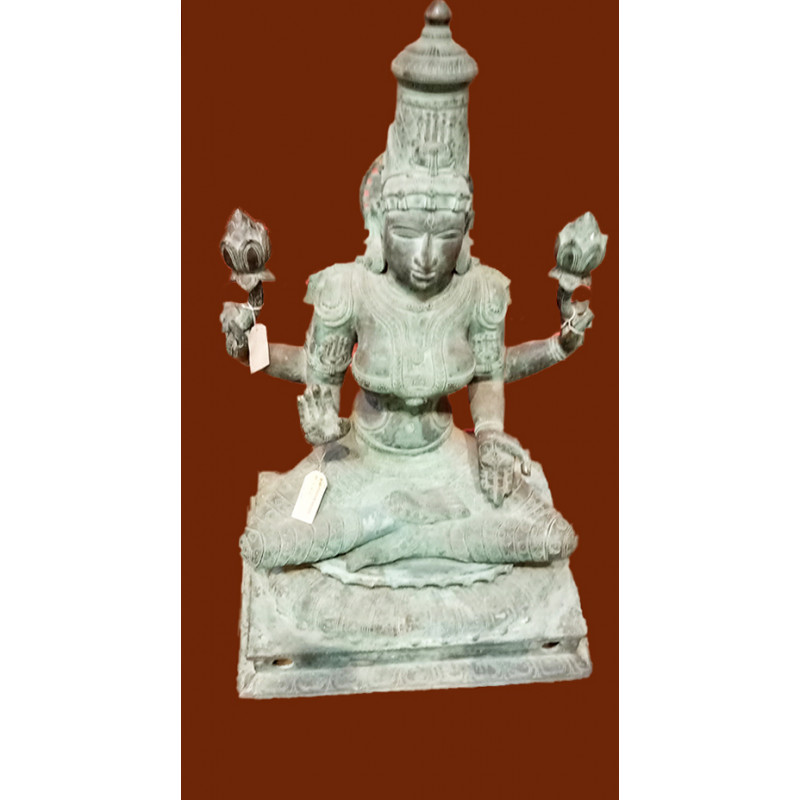 Laxmi Handcrafted In Bronze Size 35 Inches