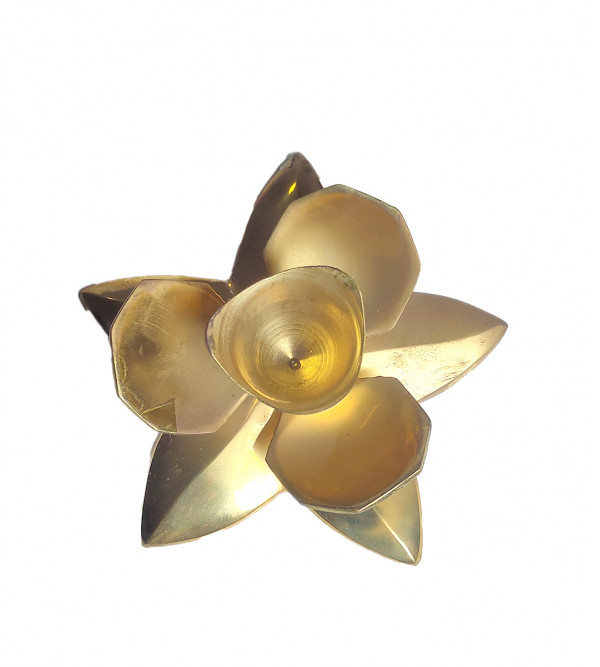 Brass Candle Lotus Stand