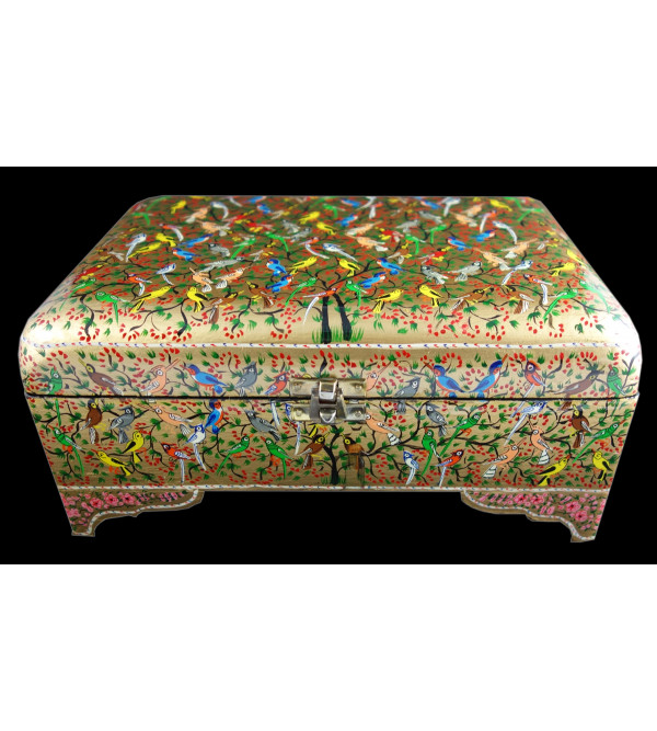 Jewellery Box hand painted by the artists of Kashmir with velvet lining Size 10x7inches 
