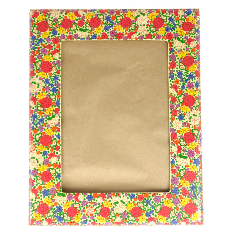 HANDICRAFT PAPER MACHIE PHOTO FRAME (10X8 INCH) ASSORTED 