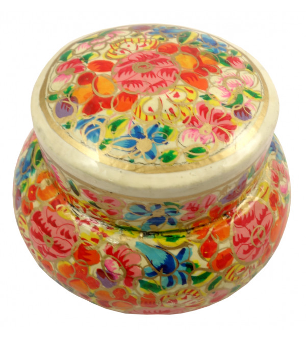 HANDICRAFT PAPER MACHIE CANDY JAR ASSORTED COLOR 