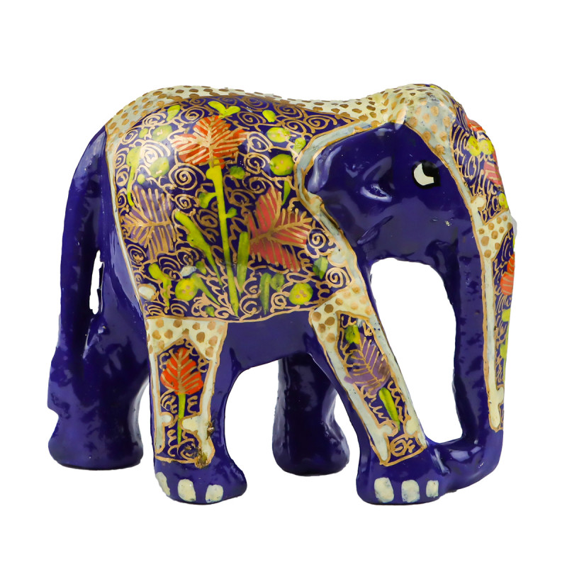 Cottage Kashmir Papaer Mache Elephant Assorted Design & Colour