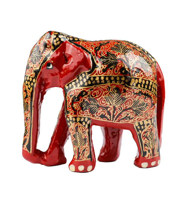 Cottage Kashmir Paper Mache Elephant Assorted Design & Colour