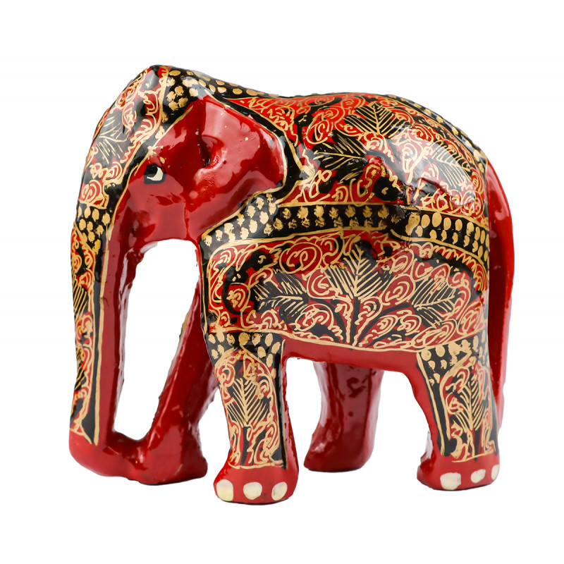 Cottage Kashmir Paper Mache Elephant Assorted Design & Colour