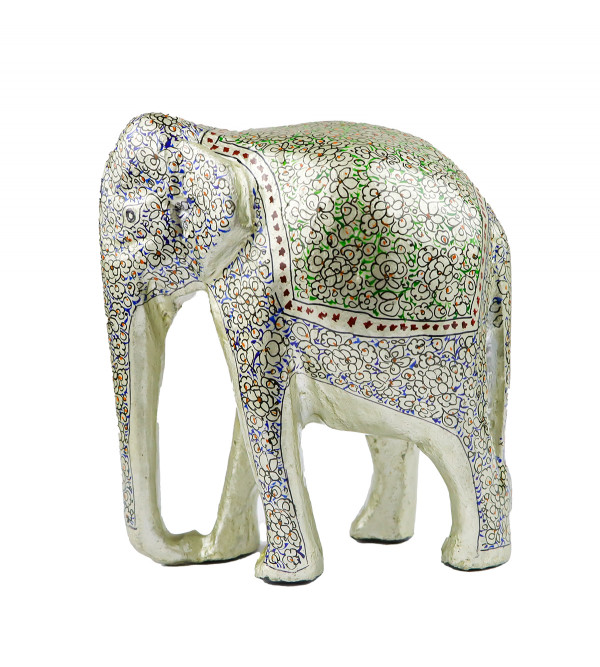 Cottage Kashmir Papier Mache Elephant 5 Inch Assorted Desgin & Colour