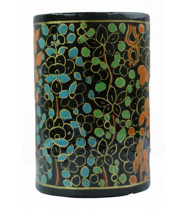 Paper Mache Pen Holder – Round, 4 Inch (Assorted Colours & Design)