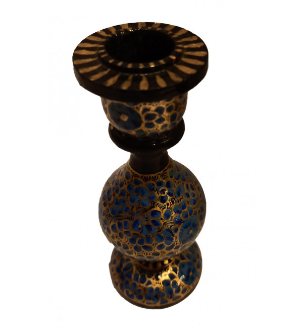 Paper Mache Candle Stand – 6 Inch (Assorted Colours & Design)