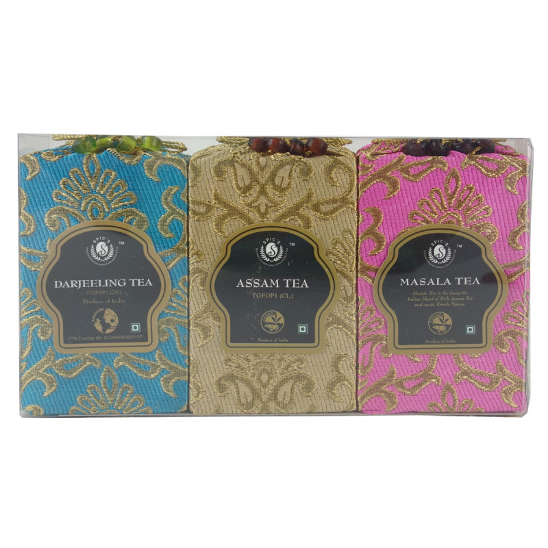 DARJEELING ASSAM AND MASALA TEA SILK 3IN1 150 GMS