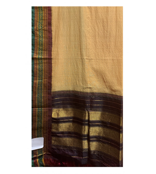 Gadwal Silk Hand Woven Saree Without Blouse