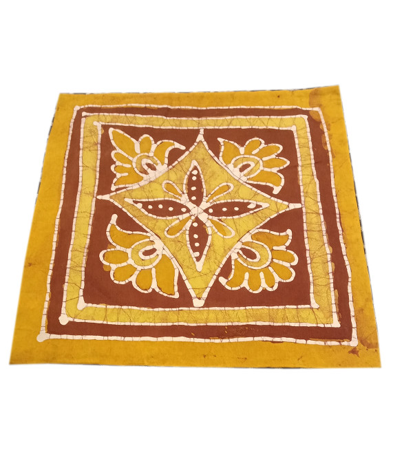 Cotton Batik Hand Block Printed Cushion Cover Size 16x16 Inch