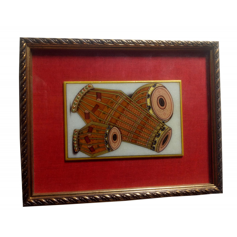 Musical Instrument Painting Handcrafted With Pure Gold Leaf Work