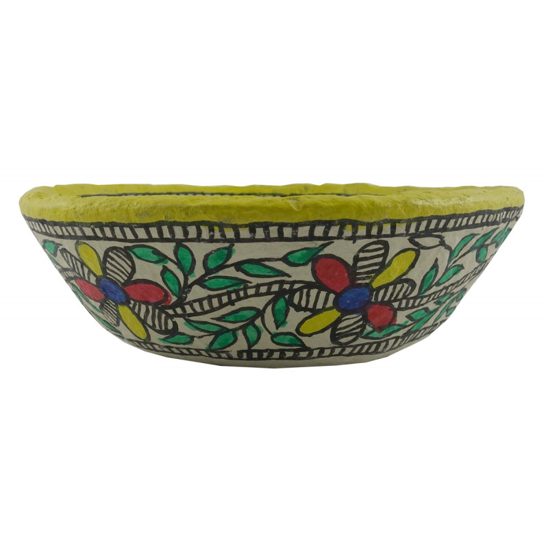 HANDICRAFT PAPER MACHIE ARTICLE BOWL 