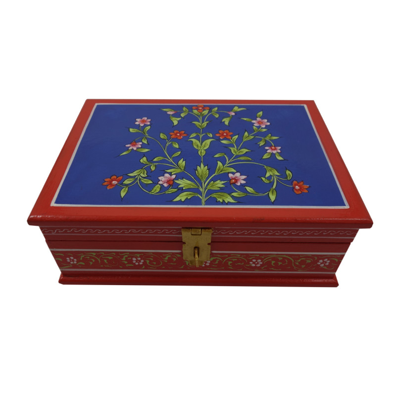 Painted BOX JAIPUR STYLE PLY 7x5x2.5 inch