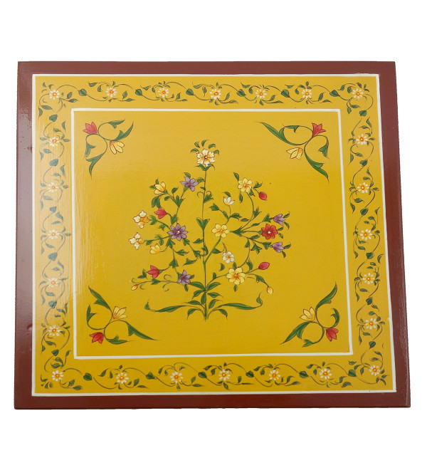Ply Wood Hand Painted Box Kishangarh Style Size 12x12x2 Inches