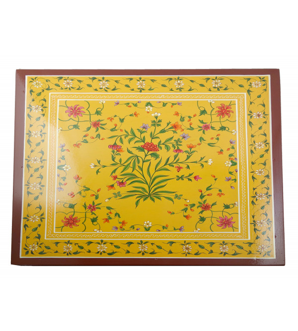 Hand Painted Box In Ply Wood Kishangarh Style Size 18X18X4.5 Inches