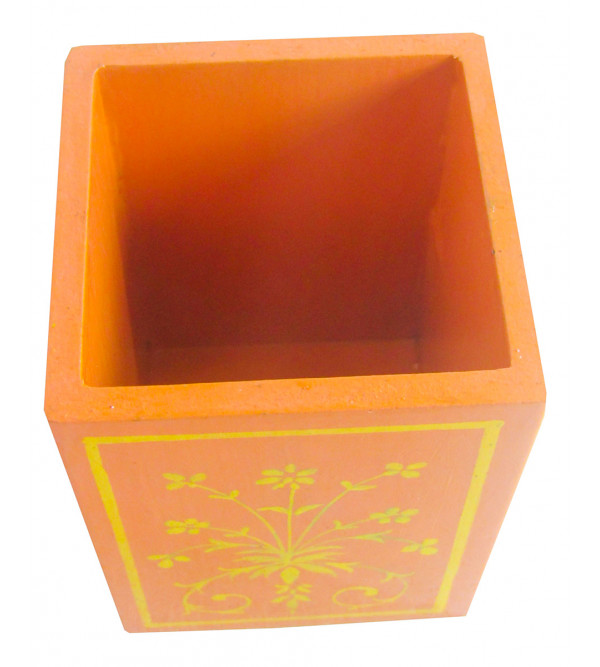 Kishangarh Style Plywood Painted Pen Stand With Assorted Colour