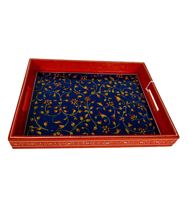 Painted Tray Jaipuri Style 10x13 Inch 