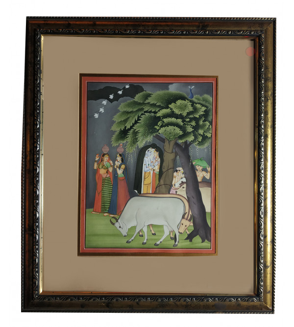 Radha Krishna Handmade Painting
