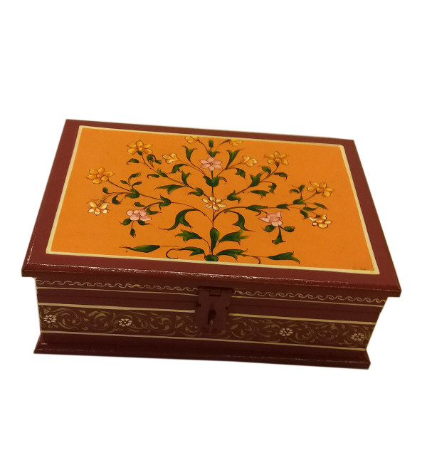 Wooden Hand Painted Box Jaipur Style 