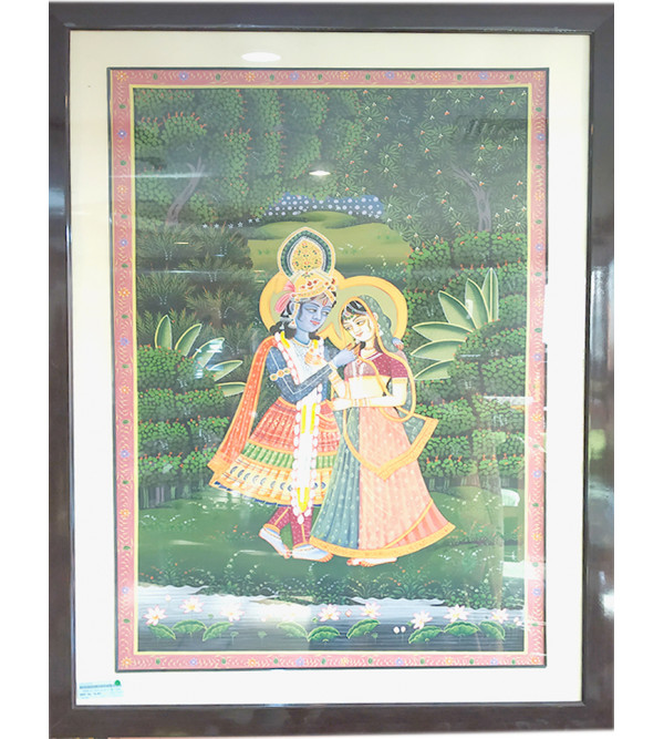 Traditional Radha Krishna Handmade Painting