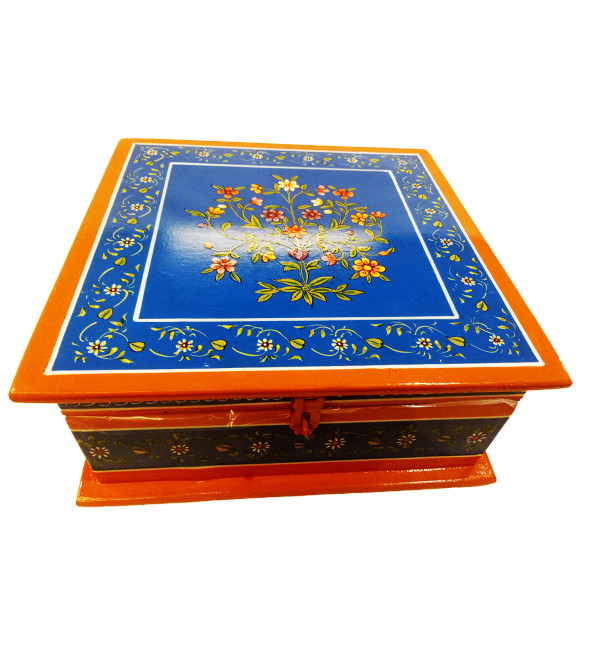 Wooden Hand Painted Box