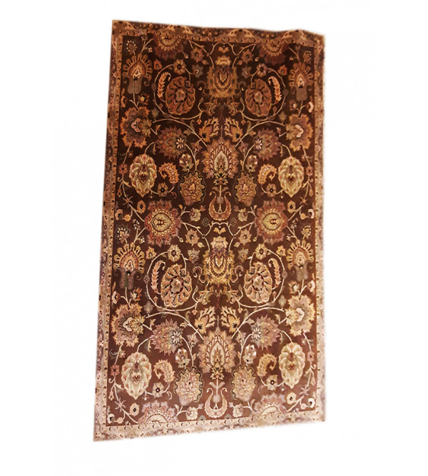 Bhadohi Hand-Knotted Woolen carpet Size 8ftx10ft