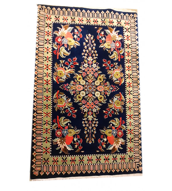 Bhadohi  Woolen Hand Knotted carpet Size 6 ft. x3.11 ft.